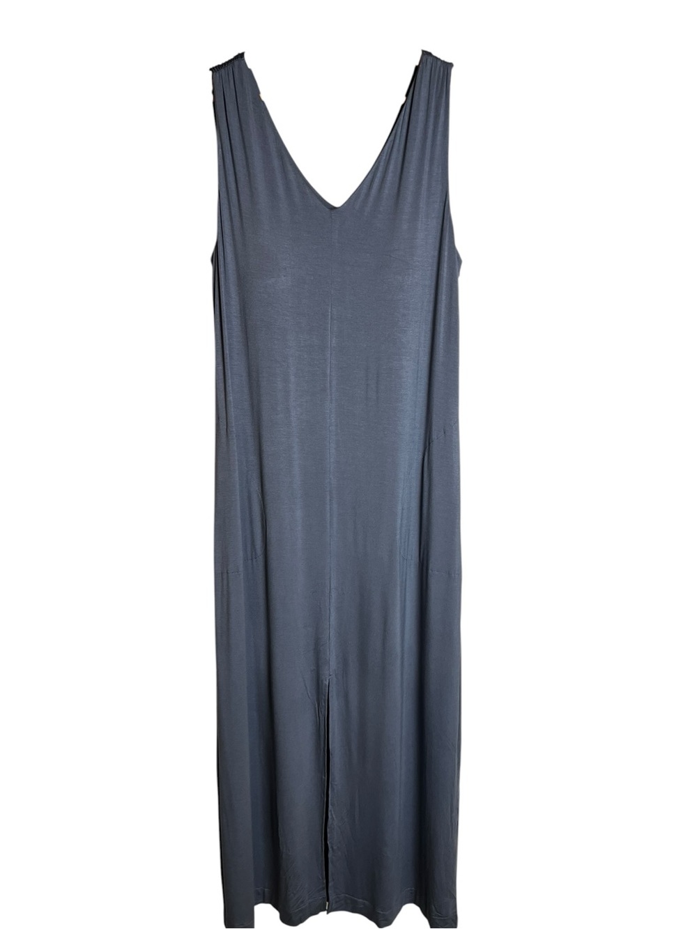 New Soma Weekender Sleeveless V-Neck Maxi Dress Slate Gray Size M
